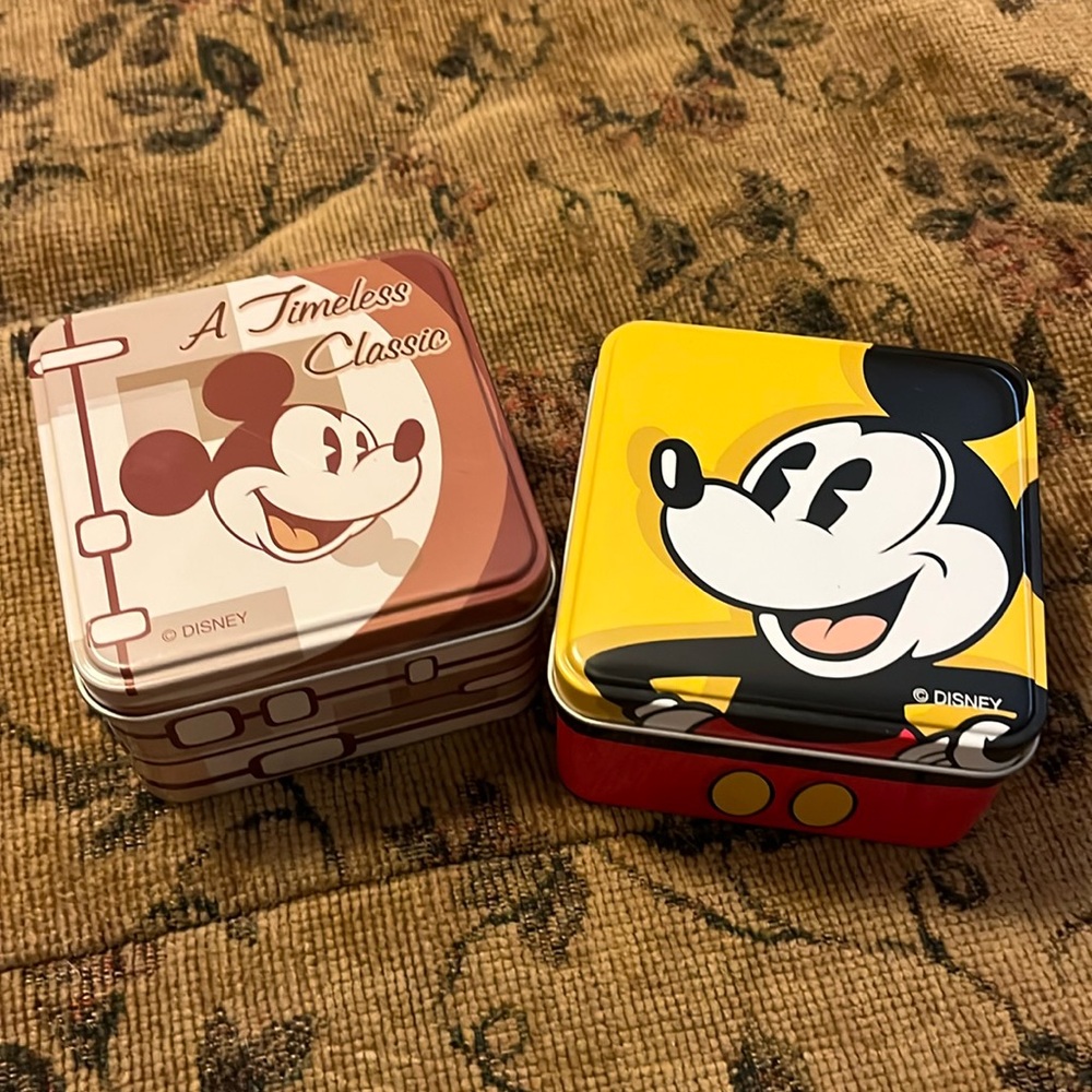DISNEY Tins!!  Square tins from Disney!